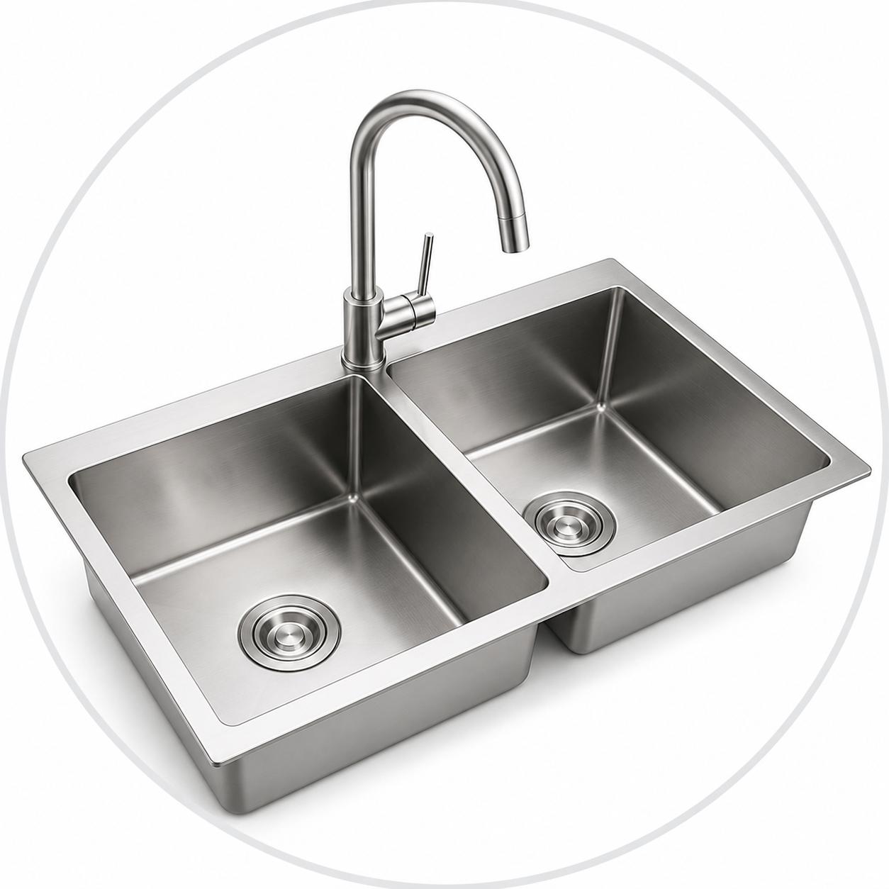 Chậu Rửa Chén 2 Hố Tiện Lợi Cho Gia Đình